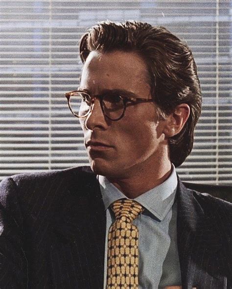 christian bale as patrick bateman.